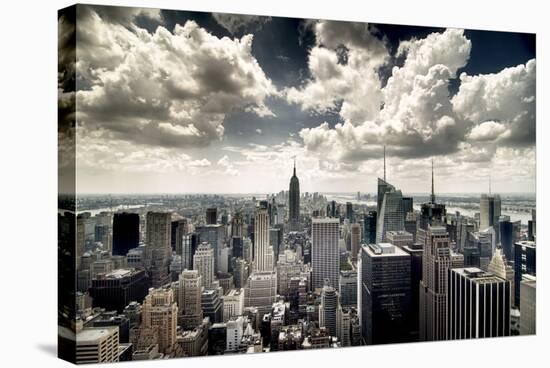 View of Manhattan, New York-Steve Kelley-Stretched Canvas
