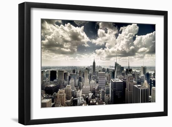 View of Manhattan, New York-Steve Kelley-Framed Premium Photographic Print