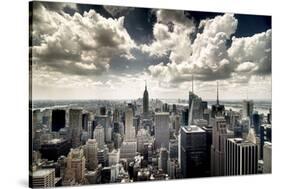 View of Manhattan, New York-Steve Kelley-Stretched Canvas