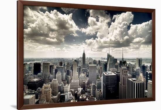 View of Manhattan, New York-Steve Kelley-Framed Photographic Print