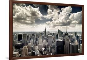 View of Manhattan, New York-Steve Kelley-Framed Photographic Print