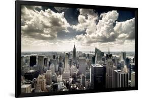 View of Manhattan, New York-Steve Kelley-Framed Photographic Print