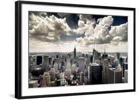 View of Manhattan, New York-Steve Kelley-Framed Photographic Print