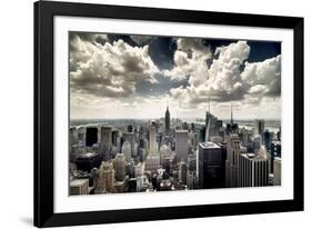 View of Manhattan, New York-Steve Kelley-Framed Photographic Print