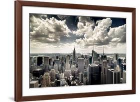 View of Manhattan, New York-Steve Kelley-Framed Photographic Print