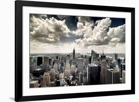 View of Manhattan, New York-Steve Kelley-Framed Photographic Print