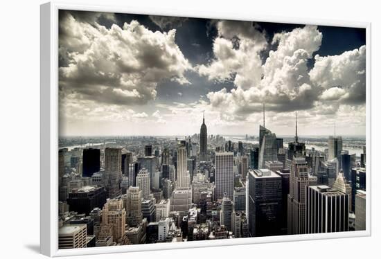 View of Manhattan, New York-Steve Kelley-Framed Photographic Print