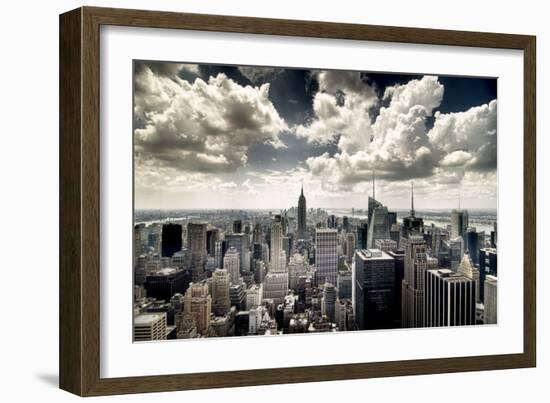 View of Manhattan, New York-Steve Kelley-Framed Photographic Print