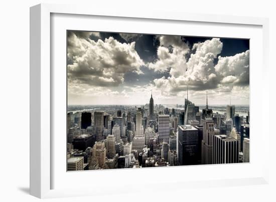 View of Manhattan, New York-Steve Kelley-Framed Photographic Print