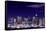 View of Manhattan Skyline from Brooklyn at Night, New York City-Zigi-Framed Stretched Canvas