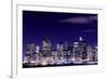 View of Manhattan Skyline from Brooklyn at Night, New York City-Zigi-Framed Photographic Print