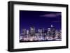 View of Manhattan Skyline from Brooklyn at Night, New York City-Zigi-Framed Photographic Print