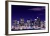 View of Manhattan Skyline from Brooklyn at Night, New York City-Zigi-Framed Photographic Print