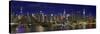View of Manhattan skyline, New York City, New York State, USA-Panoramic Images-Stretched Canvas