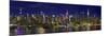 View of Manhattan skyline, New York City, New York State, USA-Panoramic Images-Mounted Photographic Print