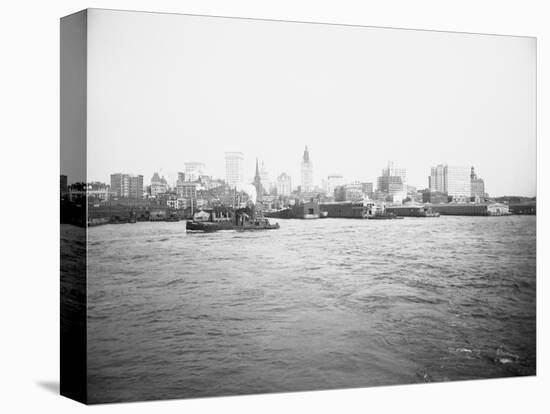 View of Manhattan Skyline-null-Stretched Canvas