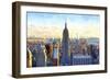 View of Manhattan-Philippe Hugonnard-Framed Premium Giclee Print
