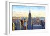 View of Manhattan-Philippe Hugonnard-Framed Premium Giclee Print