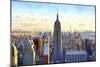View of Manhattan-Philippe Hugonnard-Mounted Premium Giclee Print