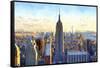 View of Manhattan-Philippe Hugonnard-Framed Stretched Canvas