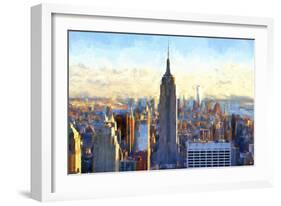 View of Manhattan-Philippe Hugonnard-Framed Giclee Print