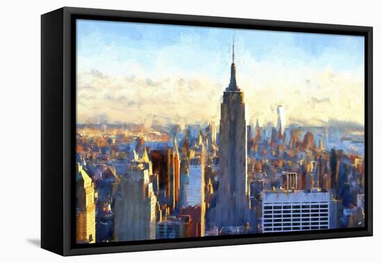 View of Manhattan-Philippe Hugonnard-Framed Stretched Canvas