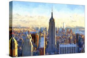 View of Manhattan-Philippe Hugonnard-Stretched Canvas