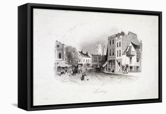 View of Mare Street, Hackney, London, C1860-Charles Turner-Framed Stretched Canvas
