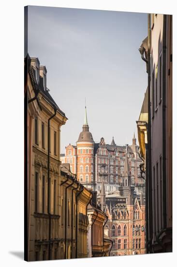 View of Mariaberget from Gamla Stan, Stockholm, Sweden, Scandinavia, Europe-Jon Reaves-Stretched Canvas