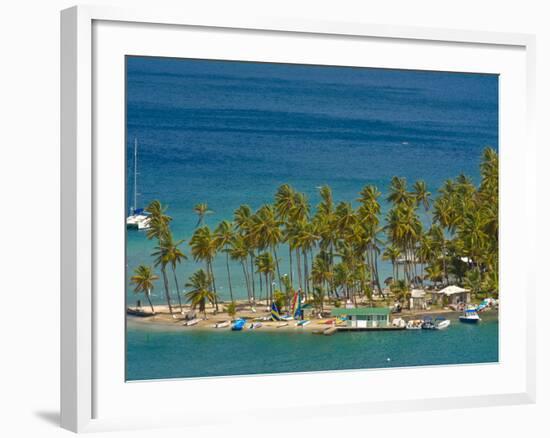 View of Marigot Bay, St. Lucia, Windward Islands, West Indies, Caribbean, Central America-null-Framed Photographic Print