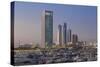 View of Marina and City Skyline, Abu Dhabi, United Arab Emirates, Middle East-Jane Sweeney-Stretched Canvas