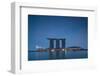 View of Marina Bay Sands Hotel from Marina Reservoir, Marina Bay, Singapore-null-Framed Photographic Print