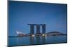 View of Marina Bay Sands Hotel from Marina Reservoir, Marina Bay, Singapore-null-Mounted Photographic Print