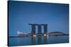 View of Marina Bay Sands Hotel from Marina Reservoir, Marina Bay, Singapore-null-Stretched Canvas