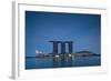 View of Marina Bay Sands Hotel from Marina Reservoir, Marina Bay, Singapore-null-Framed Photographic Print
