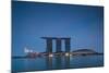 View of Marina Bay Sands Hotel from Marina Reservoir, Marina Bay, Singapore-null-Mounted Photographic Print