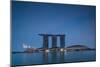 View of Marina Bay Sands Hotel from Marina Reservoir, Marina Bay, Singapore-null-Mounted Photographic Print