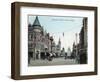 View of Mariposa Street - Fresno, CA-Lantern Press-Framed Art Print