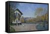 View of Marly-Le-Roi from Coeur-Volant-Alfred Sisley-Framed Stretched Canvas