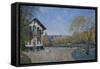 View of Marly-Le-Roi from Coeur-Volant-Alfred Sisley-Framed Stretched Canvas