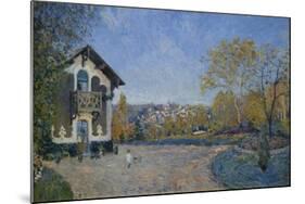 View of Marly-Le-Roi from Coeur-Volant-Alfred Sisley-Mounted Art Print