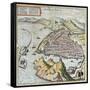View of Marseille in the 16th Century-Franz Hogenberg-Framed Stretched Canvas