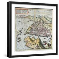 View of Marseille in the 16th Century-Franz Hogenberg-Framed Giclee Print