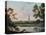 View of Masham and the River Ure at Masham, 1816-Julius Caesar Ibbetson-Stretched Canvas
