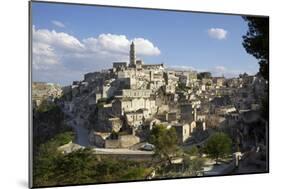 View of Matera from the Church, Matera, Basilicata, Italy, Europe-Olivier Goujon-Mounted Photographic Print