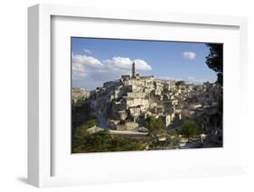 View of Matera from the Church, Matera, Basilicata, Italy, Europe-Olivier Goujon-Framed Photographic Print