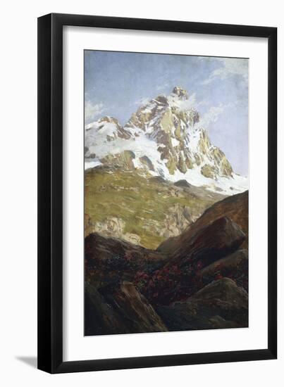 View of Matterhorn-Lorenzo Delleani-Framed Giclee Print
