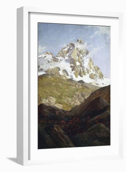 View of Matterhorn-Lorenzo Delleani-Framed Giclee Print