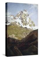 View of Matterhorn-Lorenzo Delleani-Stretched Canvas