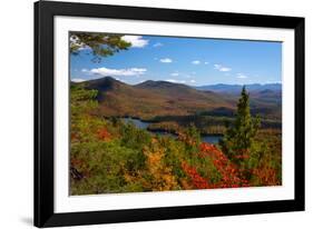 View of McKenzie Pond from Mount Baker, Adirondack Mountains State Park, New York State, USA-null-Framed Photographic Print